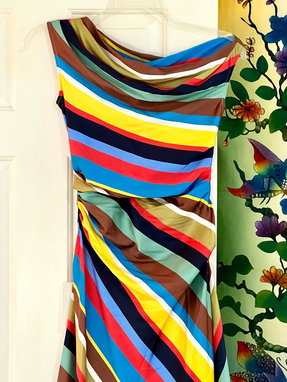 NWT Staud Phare Silk Maxi Dress Market Stripe 🌟Very Rare🌟 - Picture 11 of 16